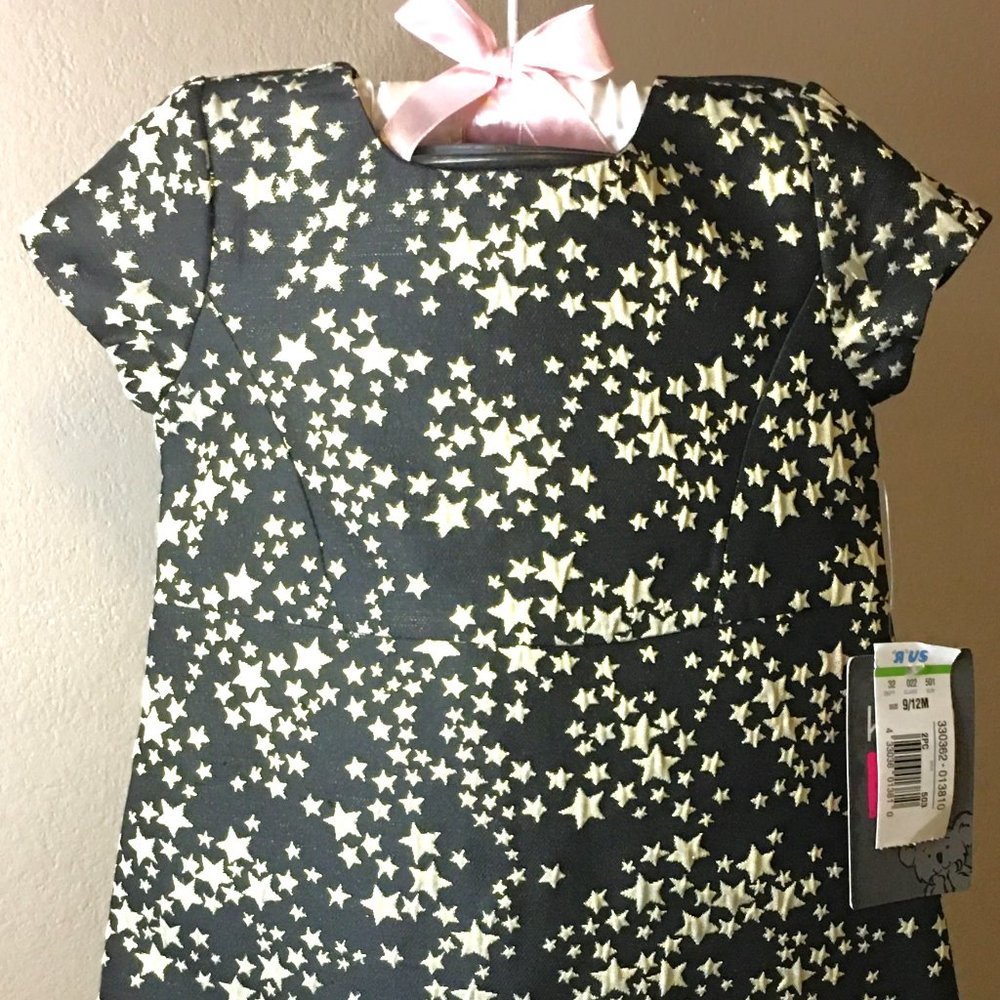 KOALA KIK Black with Gold Stars Dress - NEW WITH TAGS! - Picture 3 of 11